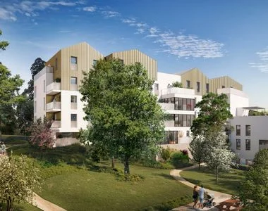 Au Rythme des Arbres à Tassin-la-Demi-Lune : résidence contemporaine et jardin paysager